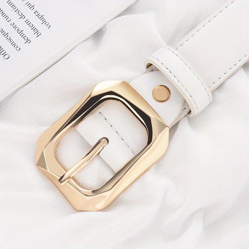 Nou Trend Curea de Damă Curea cu Cataramă cu Ac Auriu Curea din Piele PU Autentică Potrivită cu Blugi Curea Ieftină
