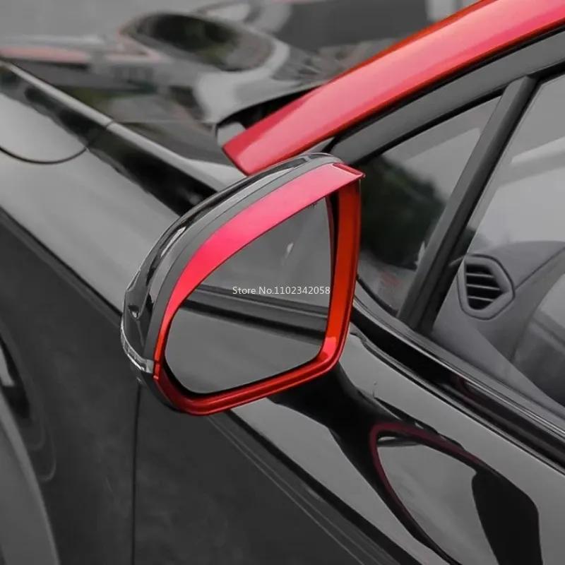 For Changan UNIT UNI-T -2024 Red Look Car External Accessories Rearview Mirrior Door Handle Front Foglight Lamp Cover Trim