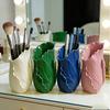 Lotus Leaf Pen Holder & Makeup Brush Organizer. 3D Textures & Bud Accents, Multi-color. Holds Brushes, Pens, or Dried Flowers.