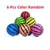 6 Pcs Bouncy Ball Kids Educational Toys Watermelon Balls Jumping Bouncing Plastic Outdoor Parent-Child Interactive Toys