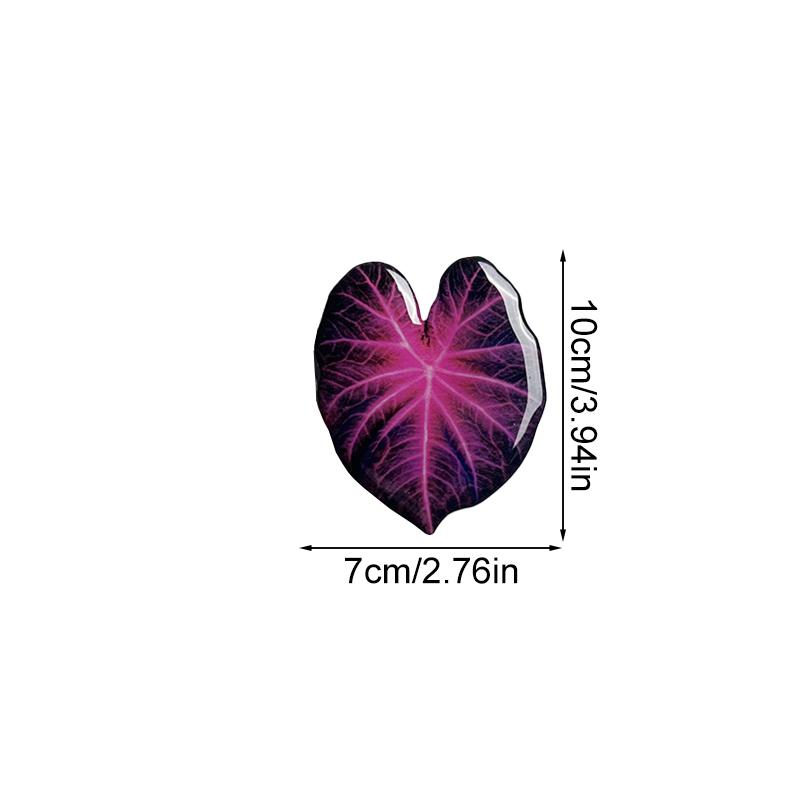 1 Stück Heimdeko Magnetischer Aufnäher Kühlschrankmagnete Tropisch Für Erinnerungen Kreative Simulationspflanze Blattförmig Acryl Tropfen