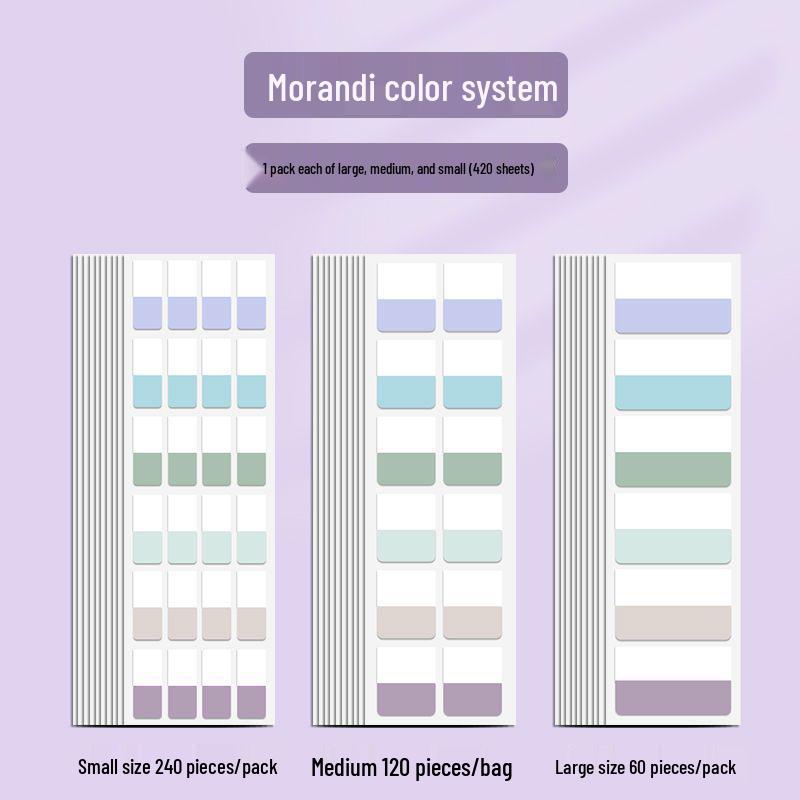 Writable Index Tabs for Student Notebooks - Sticky Note Strips for Classification & Marking