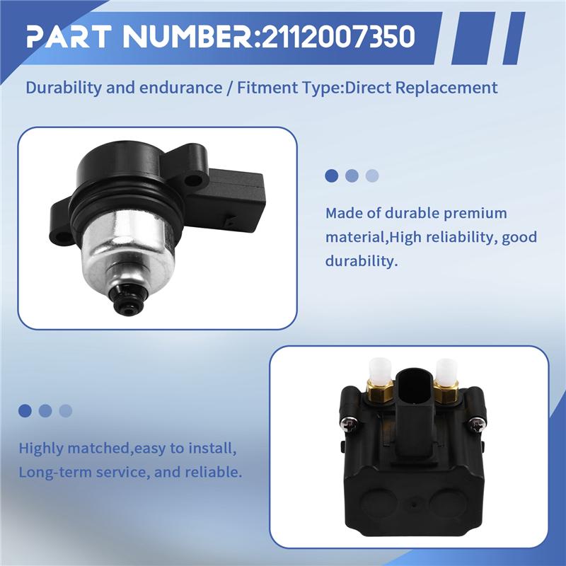 A58X-For BMW AIR SUSPENSION COMPRESSOR SOLENOID VALVE VALVE BLOCK For F11 GT F07 F01/F02 F04 37206784137 37206789165
