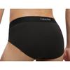 Calvin Klein Double Gravity Band Solid Jacquard Waistband Briefs Men Underwear Black NB3311-UB1