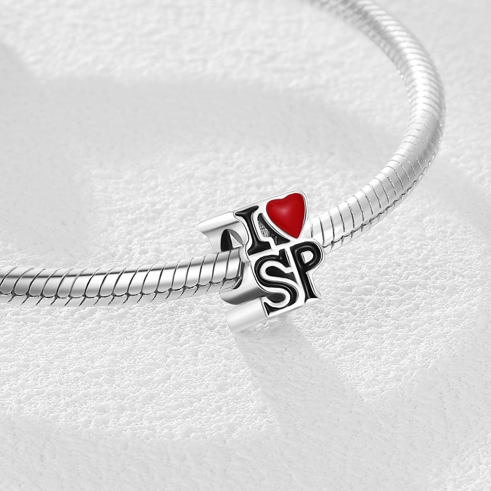 925 Silver Dominican Republic Colombia Flag Charms Beads for Women DIY Jewelry Birthday Gift