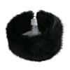 Thick Faux Furs Headbands Hat Windproof Hairband for Winter Warmth Comfortable Open Top Elastic Headwrap for Outdoor 2PCS
