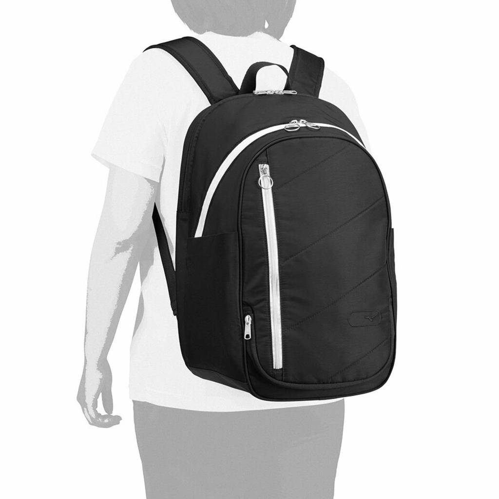 Mizuno Plecak sportowy na rakietę tenisową 63JDB007 Granatowy x Biały Tenis/Soft (STYL01b)