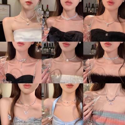 Würziges Mädchen Quaste Perlenkette: Eleganter, vielseitiger Schlüsselbeinschmuck für Frauen