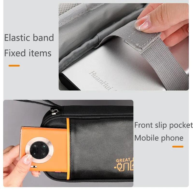 Multifunctional Digital Bag Data Cable Storage Bag Mobile Power Supply Earphones Electronic Product Organizing Clutch Bag