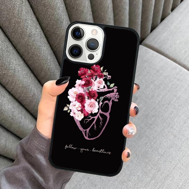 Menschliches Herz Anatomie Handyhülle Für iPhone 17 Air 16 16e 15 13 14 Pro Max 11 12 Plus 2022 MAX Hülle Cover coque