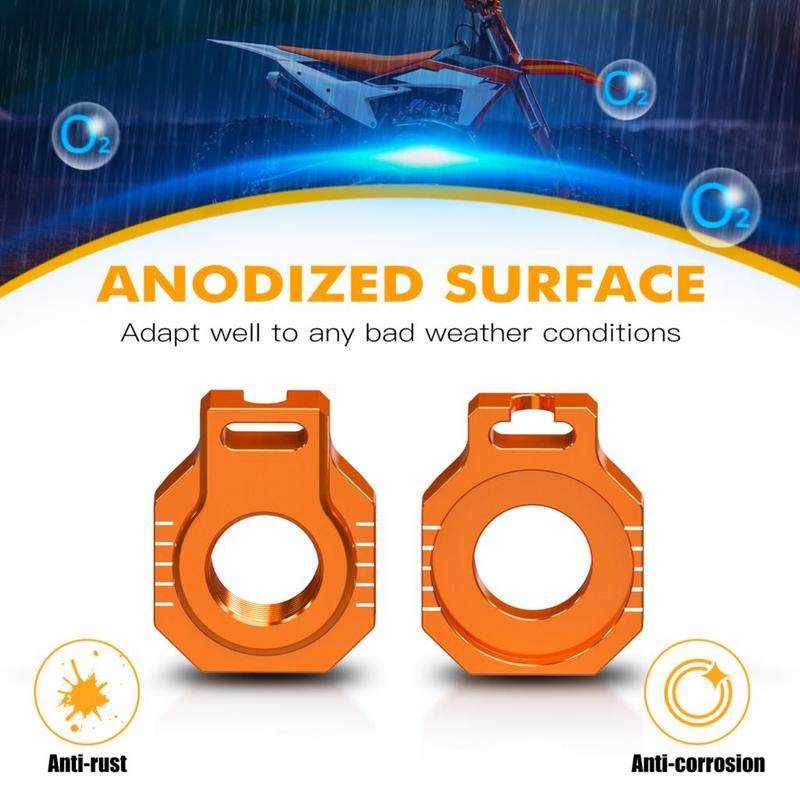 NICECNC For KTM EXC 300 2024 22mm Rear Axle Block Chain Adjuster For KTM EXCF 350 SX 125 SXF 450 2023 2024 Husqvarna TE300 FE450