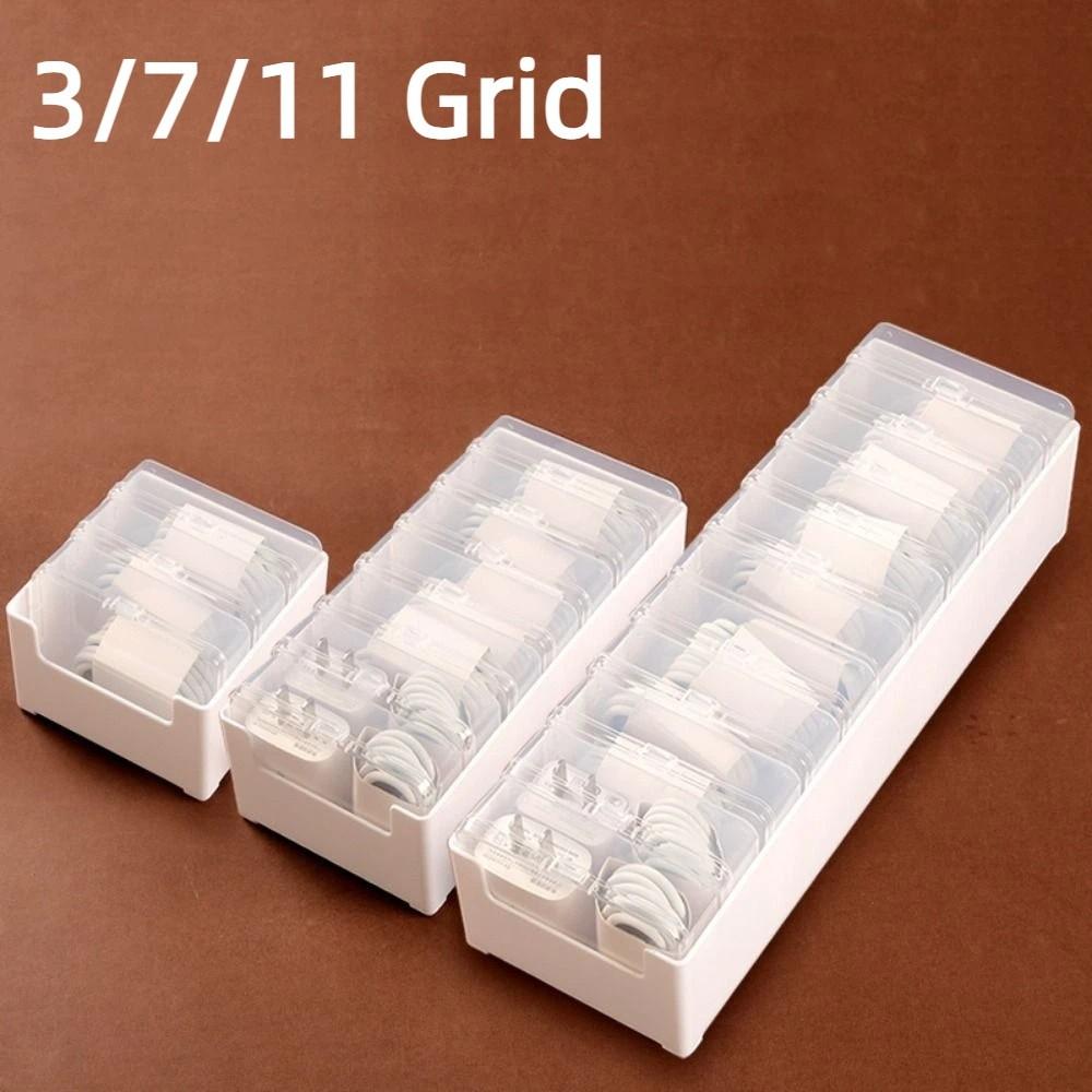 Clear Cable Organizer Box Durable Desktop Cable Organizer Data Cable Storage Box  Office Supplies