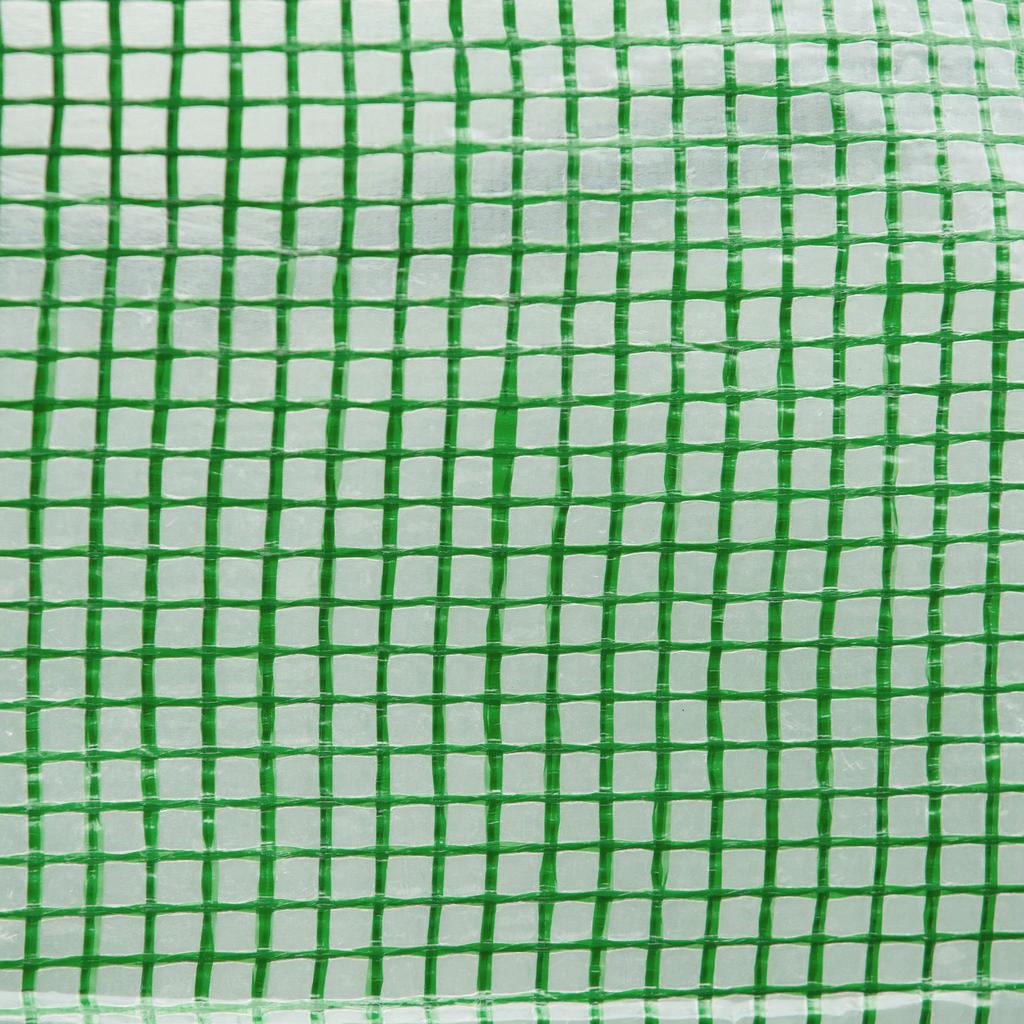 Walk-in Polytunnel Greenhouse. 8 Windows with Insect Netting. Durable Film. Steel Frame. 6 X 3 X 2 M. Green