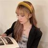 Korean Version Imported Autumn and Winter Retro Suede Face Wide Edge Pressure Hair Headband Internet Celebrity High Skull Top Out Hairpin Woman