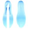 80cm Long Synthetic Hair Heat Resistance Anime Straight Hairpiece Halloween Cosplay Wigs  for Women
