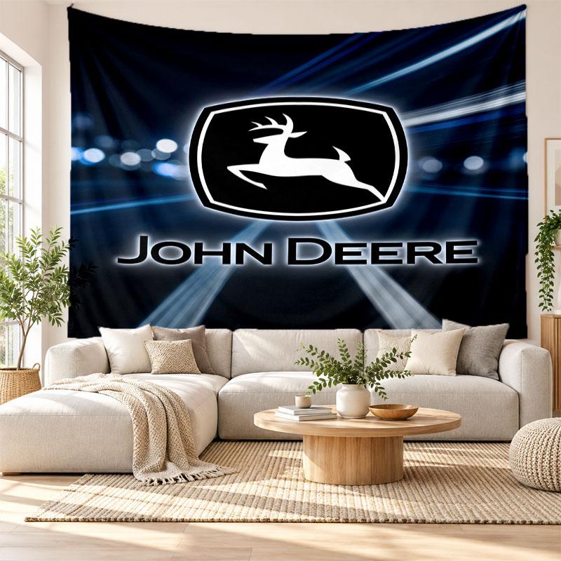 John Deere Wall Tapestry, Soft Fabric Wall Hanging, Decorative Backdrop For Bedroom Home Wall Art