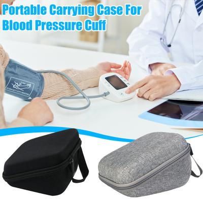 Hard Carrying Case Large Capacity Zipper Closure Shock-Proof Blood Pressure Monitor Portable Storage