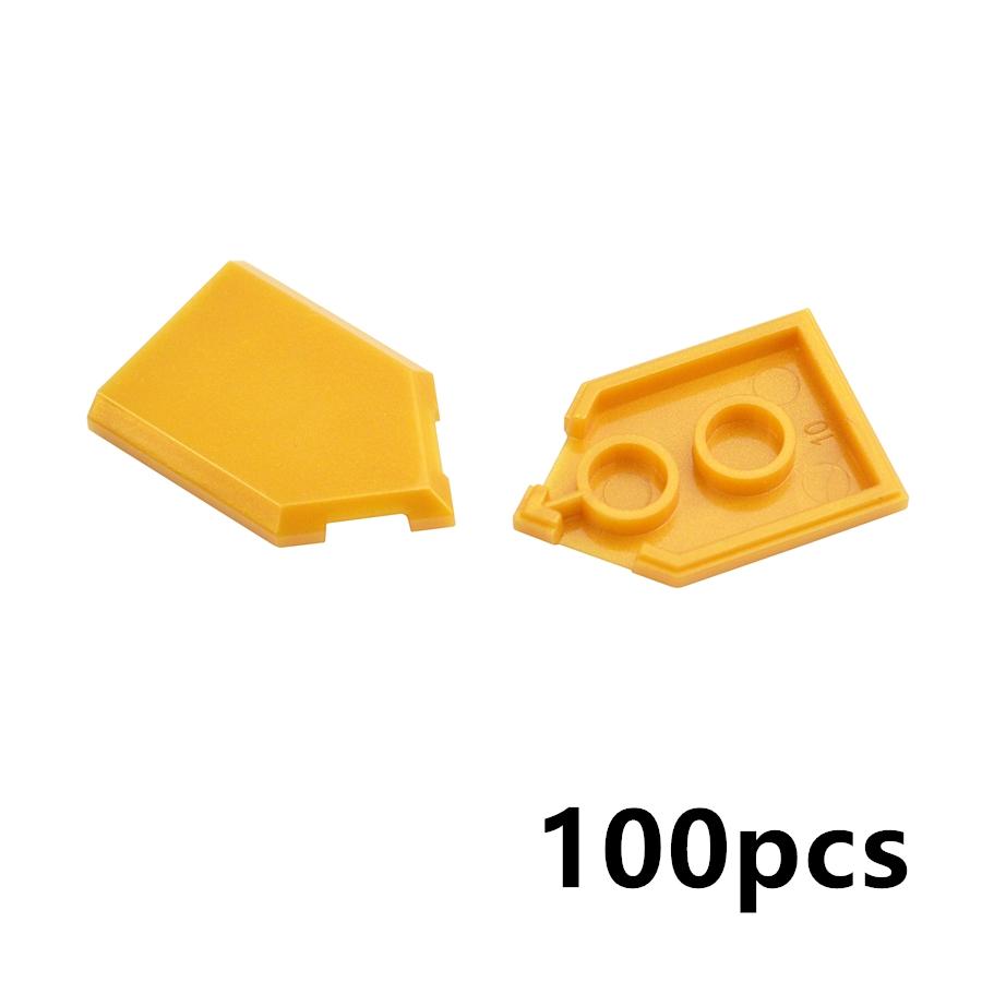 

100Pcs Smooth Building Blocks Parts 22385 2x3 Tile Pentagonal Assmble Panel Puzzle Bricks Educational Toys Compatible With 3068