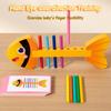 Gioco di Abbinamento Colori e Ordinamento per Bambini Giocattolo Creativo Montessori Clip Animali Perline Impilamento Gioco di Equilibrio Giocattolo per l'Educazione delle Abilità Motorie Fini del Bambino