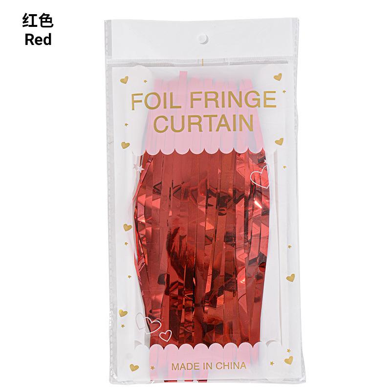 Bright Rain Curtain Background Wall Fringed Rain Curtain Wedding Stage Birthday Party Decorative Rain Curtain