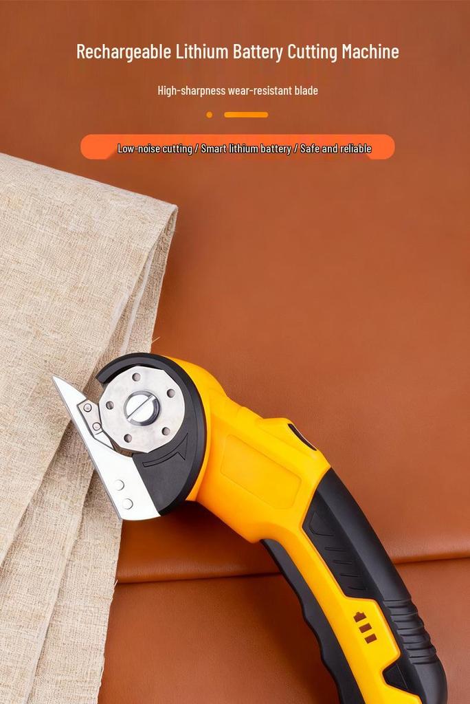Rechargeable Lithium Battery Fabric & Carpet Electric Scissors: Small Shears for Household, Leather, Curtain, and Window Fabric Cutting