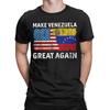 Make Venezuela Great Again Men's T Shirts  Casual Tees Short Sleeve Round Collar T-Shirts 100% Cotton Printed Tops - Men's Su...