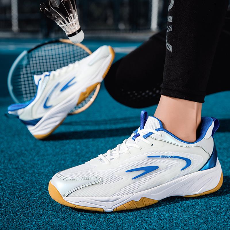 New Style Badminton Shoes for Men Breathable Badminton Sneakers Non Slip Badminton Training Shoes Comfortable Outdoor Sneakers
