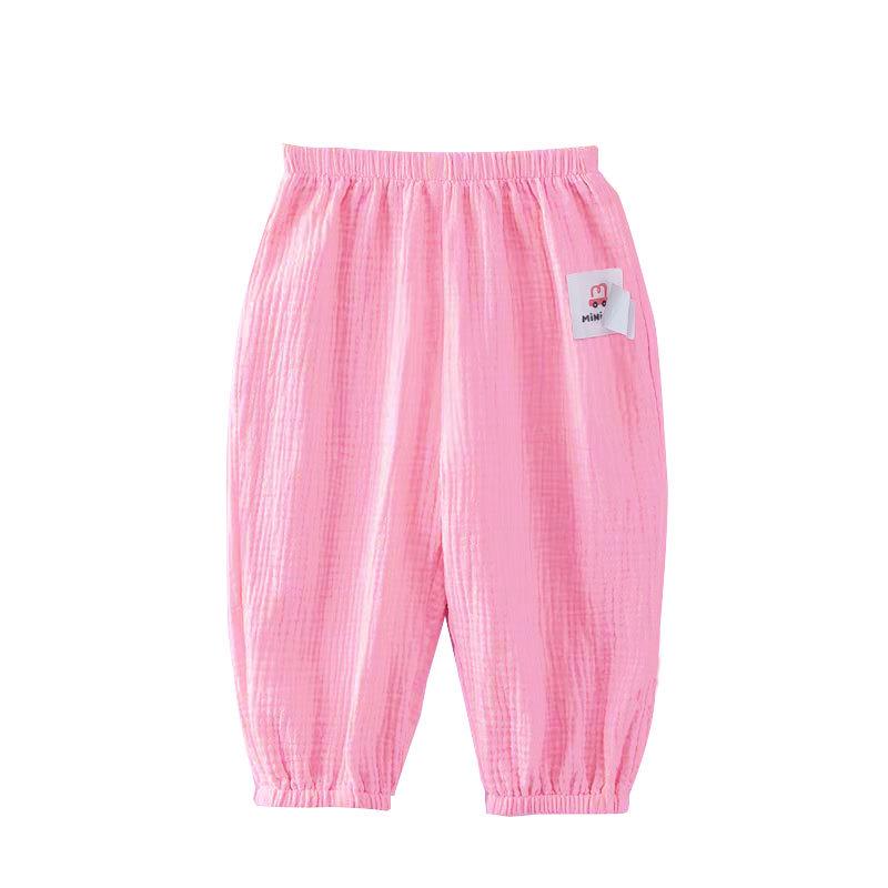 Children's Summer Lightweight Mosquito-Proof Cotton Pants