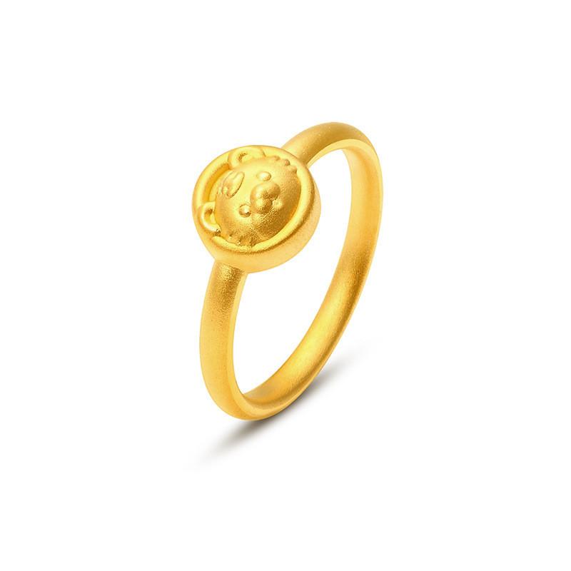 Goldplated Brass Adorable Cartoon Tiger Ring Perfect For Zodiac Gifts And Occasions Special