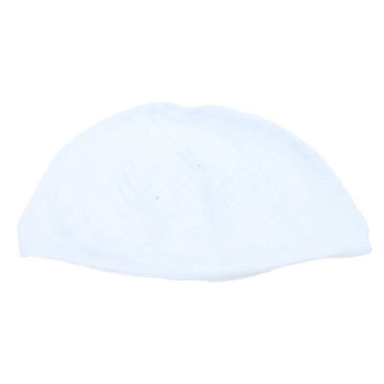 Knitting Hijab Prayer Hat Indian Turban Caps for Adult Breathable Kufi Round Hat Arabia Hat Islamic Worship Hat 5pcs