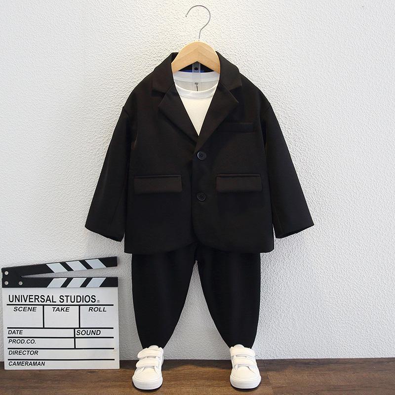 Spring Boys Formal Suit Set - Medium & Large Sizes, British Style, for Spring & Autumn 150 cm