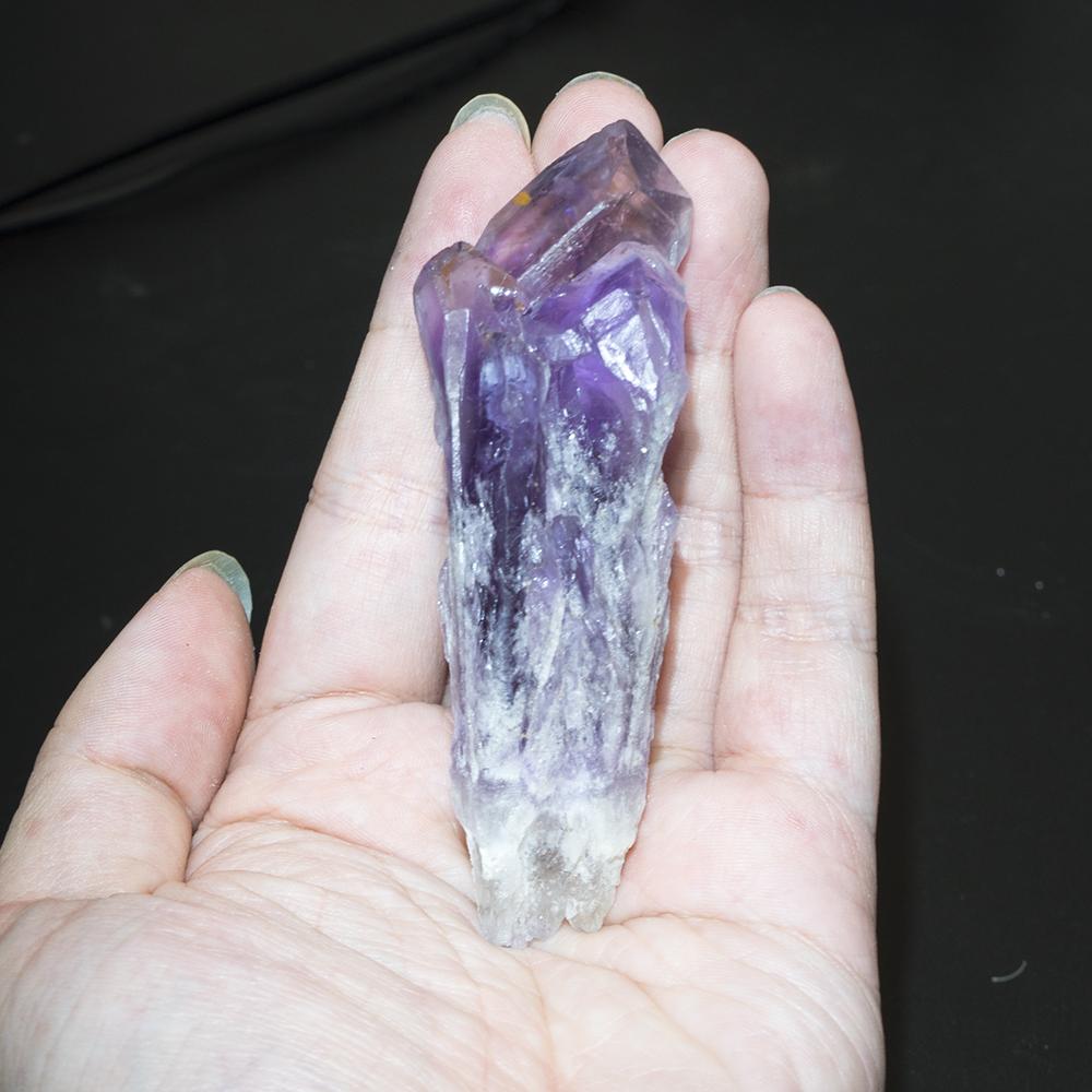 Natural Uruguay Amethyst Backbone Crystal Scepter Wand Single Point Cluster Crystal Wand Home Decoration Mineral Specimen Gift