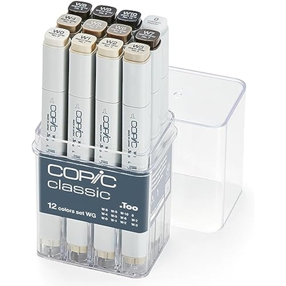 Too COPIC CLASSIC 12 COLOR SET WG