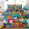 Fashion N-Nina D-Dzyvulska Duvet Cover Pillowcase Bedding Set Kids Boy Girl Student Dorm 2/3piece Set Single Double Size Gift
