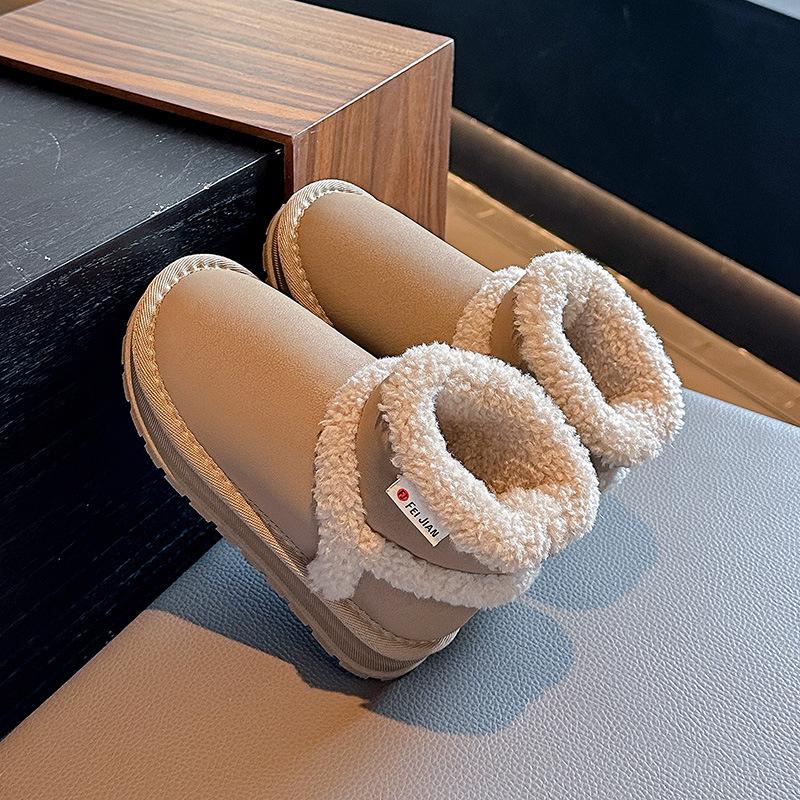 Iarnă Vânzări la cald Versatil Pluș Călduroase Talpă moale Cizme de zăpadă pentru băieți și fete