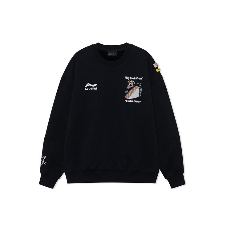 Li Ning x Steven Harrington Li Ning X Steven Harrington Sweatshirt Unisex Black AWDRF81-3 L
