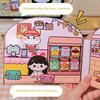 Educational DIY Pinch Toy Book Early Learning 3D Sticker Book DIY Handmade Quiet Book  Girls