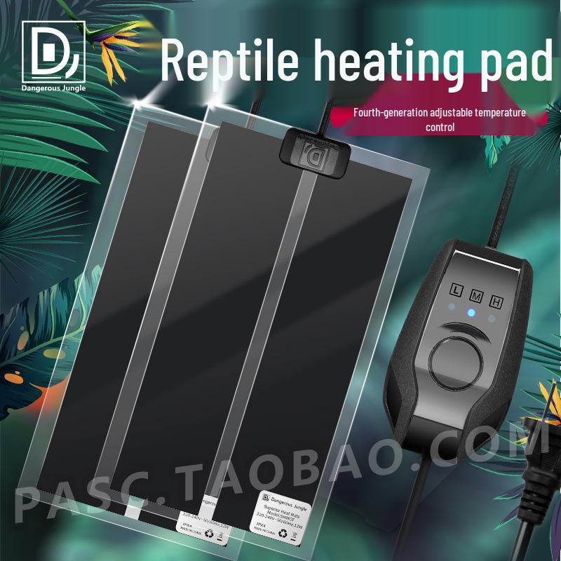 Reptile Heating Pad with Temperature Control for Turtles, Lizards, and Frogs - Three-Level Adjustment