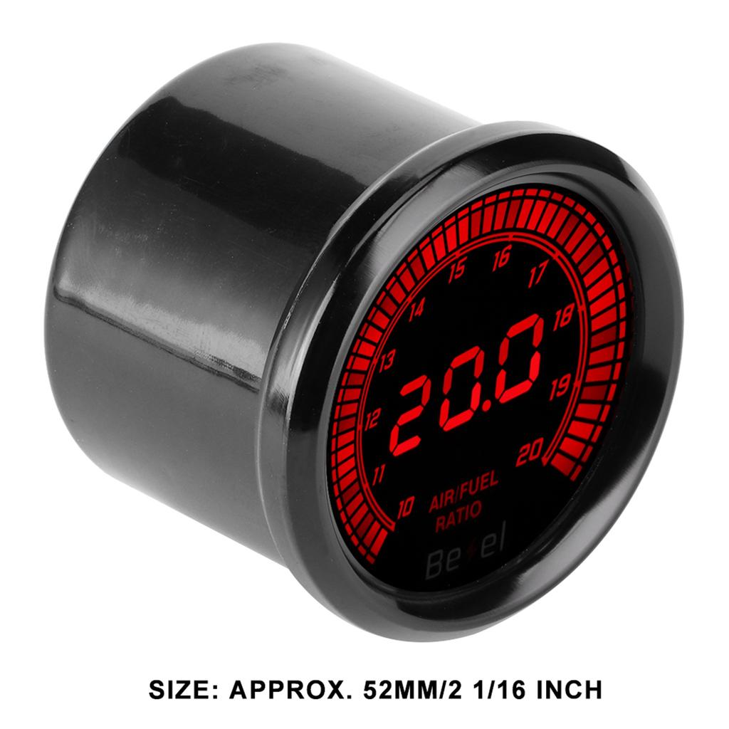 52mm Black 7 Color Pointer AirFuel Ratio Gauge Auto Car Instrument Accessory