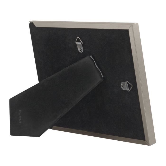 Cadre photo - hama - riva - titane - 13 x 18 cm - velours de qualité supérieure - design intemporel