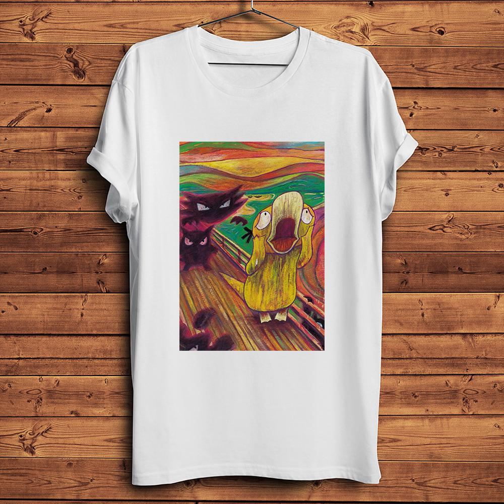 

Edvard Munch SkrikThe Scream Duck Funny Artistic TShirtShort Sleeve Casual TeeUnisex TShirtsBreathable PrintStreetwear S