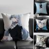 Anime KKiznaiver Cushion Cover Pillow Case Antidustmite Invisible Zipper Silky Plush Cushion