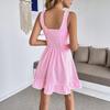 2025 Sweet Girly Holiday Lace Bow Short Dress