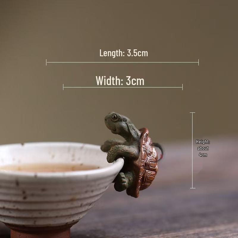 Yixing Zisha Turtle Tea Pet & Incense Holder Ornament