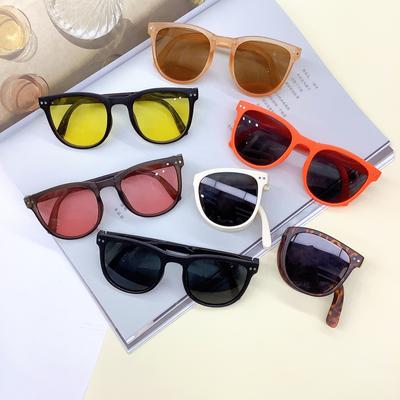 Vintage Moda Katlanabilir Çocuk Güneş Gözlüğü Moda Ins Tarzı Çocuk Güneş Gözlüğü Güneş Gözlüğü