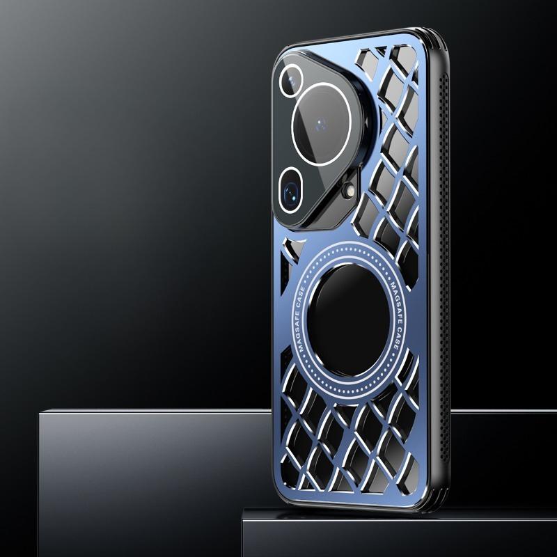 Für Magsafe Aluminiumlegierung Wärmeableitung Stoßfestes Gehäuse Für HUAWEI Pura 70Ultra 70 Pro Linsenschutz Magnetische Kabellose Lade Bumper Abdeckung