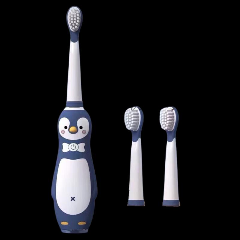 KUTA Kids' Cartoon Electric Toothbrush Set, Soft Bristles