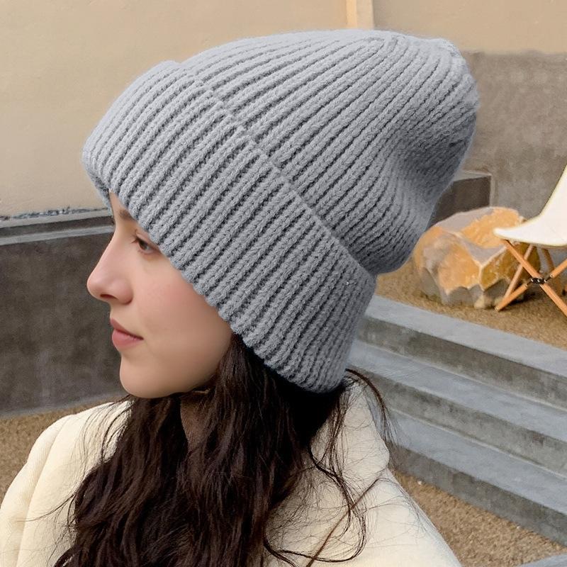 Women's Winter Knit Beanie: Versatile, Fashionable, Warm, and Cold-Proof for Taiwan, Japan, and Korea Markets