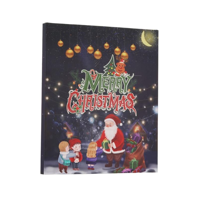 Christmas Advent Calendar Craft Set Christmas DIY Beaded Necklace with 22 Beads and 2 Chain Countdown Calendars