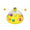 Indoor Multi-Function Cat Toy Track Ball Feather Interactive Catnip Toys for Kittens Turntable Cat Puzzle Toy Funny Interactive